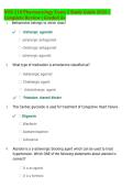 NUR 210 Pharmacology Exam 2 Study Guide 2026&sol;2027 &vert; Complete Review &vert; Verified Questions & Answers &vert; Latest Update &vert; Graded A&plus;