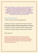GALEN NSG 3100 EXAM 1 -3 &lpar;EXAM 1&comma; EXAM 2 & EXAM 3&rpar; ACTUAL 2026&sol;2027 AND STUDY GUIDE EACH EXAM CONTAINS COMPLETE ACCURATE QUESTIONS WITH WELL ELABORATED ANSWERS AND DETAILED RATIONALES &lpar;100&percnt; CORRECT VERIFIED SOLUTIONS&rpar; CURRENTLY UPDATED VERSION 2026 EDITIO