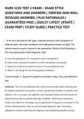 NURS 5220 TEST 2 EXAM &ndash; EXAM-STYLE&NewLine;QUESTIONS AND ANSWERS &vert; VERIFIED AND WELL&NewLine;DETAILED ANSWERS &vert; PLUS RATIONALES &vert;&NewLine;GUARANTEED PASS &vert; 2026&sol;27 LATEST UPDATE &vert;&NewLine;EXAM PREP &vert; STUDY GUIDE &vert; PRACTICE TEST