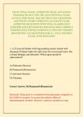 NR 567 FINAL EXAM &sol;APPROVED NR 567 ADVANCED PHARMACOLOGY FOR THE AGACNP FINAL EXAM ACTUAL TEST BANK  2026&sol;2027 PRACTICE QUESTIONS AND STUDY GUIDE COMPLETE ACCURATE EXAM APPROVED QUESTIONS WITH WELL ELABORATED ANSWERS AND DETAILED RATIONALES &lpar;100&percnt; CORRECT 