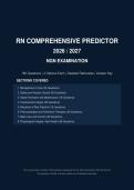  RN Comprehensive Predictor NGN Exam 180 Questions Actual Exam 2026&sol;2027 &ndash; 100&percnt; Verified &vert; Detailed Rationales &ndash; Pass Guaranteed &ndash; A&plus; Graded