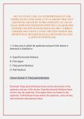 NSG 3113 EXAM 2 &sol;NSG 3113 PATHOPHYSIOLOGY FOR NURSES EXAM 2 TEST BANK ACTUAL 2026&sol;2027 PRACTICE QUESTIONS AND STUDY GUIDE COMPLETE ACCURATE EXAM APPROVED QUESTIONS WITH WELL ELABORATED ANSWERS AND DETAILED RATIONALES &lpar;100&percnt; CORRECT VERIFIED SOLUTIONS&rpar; LATE