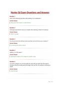 Hunter Ed Exam Questions and Answers