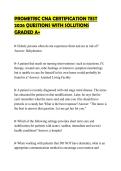 PROMETRIC CNA CERTIFICATION TEST&NewLine;2026 QUESTIONS WITH SOLUTIONS&NewLine;GRADED A&plus;