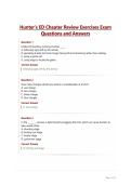 Hunter's ED Chapter Review Exercises Exam&NewLine;Questions and Answers
