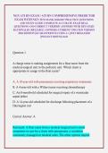 NGN ATI RN EXAM &sol; ATI RN COMPREHENSIVE PREDICTOR EXAM WITH NGN TEST BANK 2026&sol;2027 PRACTICE QUESTIONS AND STUDY GUIDE COMPLETE ACCURATE EXAM REAL QUESTIONS AND CORRECT VERIFIED ANSWERS WITH DETAILED RATIONALES &lpar;RELIABLE ANSWERS&rpar; CURRENT UPDATED VERSION 20