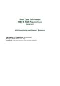 TEEX TDLR Basic Code Enforcement Practice Exam 600 Questions Actual Exam 2026&sol;2027 &ndash; 100&percnt; Verified &vert; Detailed Rationales &ndash; Pass Guaranteed &ndash; A&plus; Graded