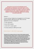 NR 565 FINAL EXAM &sol;ADVANCED PHARMACOLOGY FUNDAMENTALS NR 565 FINAL EXAM TEST BANK ACTUAL 2026&sol;2027 PRACTICE QUESTIONS AND STUDY GUIDE ACCURATE EXAM APPROVED QUESTIONS AND CORRECT DETAILED ANSWERS WITH RATIONALES &lpar;100&percnt; CORRECT VERIFIED SOLUTIONS&rpar; CURRENTLY