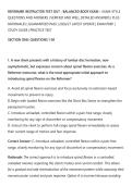 REFORMER INSTRUCTOR TEST OUT - BALANCED BODY EXAM &ndash; EXAM-STYLE&NewLine;QUESTIONS AND ANSWERS &vert; VERIFIED AND WELL DETAILED ANSWERS &vert; PLUS&NewLine;RATIONALES &vert; GUARANTEED PASS &vert; 2026&sol;27 LATEST UPDATE &vert; EXAM PREP &vert;&NewLine;STUDY GUIDE &vert; PRACTICE TEST