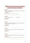 NCCER Ironworker Final Exam Questions and Correct Answers Graded A&plus;