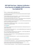 2027 AHIP Final Exam &ndash; Medicare Certification &ndash;&NewLine;Actual Questions & ANSWERs &lpar;AHIP&rpar; Guarantee&NewLine;Pass &lpar;Updated Pdf&rpar;