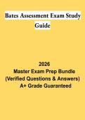 Bates Assessment Exam Study Guide PDF &vert; Physical Examination Practice Questions & Health Assessment Review 2026