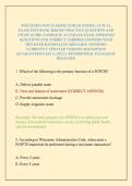 WISCONSIN POWTS INSPECTOR LICENSING ACTUAL EXAM TEST BANK 2026&sol;2027 PRACTICE QUESTIONS AND STUDY GUIDE COMPLETE ACCURATE EXAM APPROVED QUESTIONS AND CORRECT VERIFIED ANSWERS WITH DETAILED RATIONALES &lpar;RELIABLE ANSWERS&rpar; CURRENTLY UPDATED VERSION 2026 EDITIO