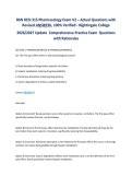 BSN HESI 315 Pharmacology Exam V2 &ndash; Actual Questions with&NewLine;Revised ANSWERs&comma; 100&percnt; Verified - Nightingale College&NewLine;2026&sol;2027 Update Comprehensive Practice Exam Questions&NewLine;with Rationales&NewLine;