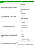 Fire Apparatus Driver&sol;Operator - Pumper End of Course Exam with Answers&NewLine;Rated A 2026&vert;2027
