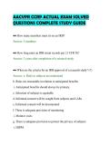 AACVPR CCRP ACTUAL EXAM SOLVED&NewLine;QUESTIONS COMPLETE STUDY GUIDE&NewLine;