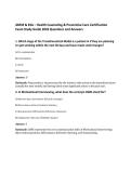 ABFM & KSA &ndash; Health Counseling & Preventive Care Certification&NewLine;Exam Study Guide 2026 Questions and Answers 