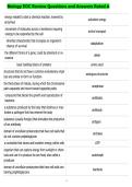 Biology EOC Review Questions and Answers Rated A 2026&vert;2027