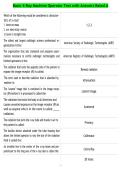 Basic X-Ray Machine Operator Test with Answers Rated A 2026&vert;2027