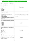 Basic Wastewater Operator Practice Exam Test with Answers Rated A 2026&vert;2027