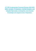 ATI RN Fundamentals Proctored Review 2026 With NGN&period; Includes 70 Questions&comma; Verified Answers&comma; and Detailed Rationales to Strengthen Core Nursing K nowledge and Support Exam Preparation&period;