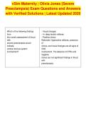 vSim Maternity &vert; Olivia Jones &lpar;Severe&NewLine;Preeclampsia&rpar; Exam Questions and Answers&NewLine;with Verified Solutions &vert; Latest Updated 2026