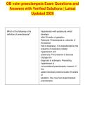 OB vsim preeclampsia Exam Questions and&NewLine;Answers with Verified Solutions &vert; Latest&NewLine;Updated 2026