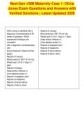 Next-Gen vSIM Maternity Case 1&colon; Olivia&NewLine;Jones Exam Questions and Answers with&NewLine;Verified Solutions &vert; Latest Updated 2026