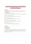 Connecticut Safe Boating Test Questions and Correct Answers&NewLine;