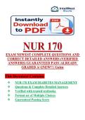 NUR 170 Diabetes Management Test 3 &vert; Study Questions and Answers &vert; 2026&sol;27 Updates &vert; 100&percnt; correct &vert; Galen