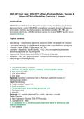 NSG 527 Final Exam&colon; 2026&sol;2027 Edition- Psychopathology&comma; Theories & &NewLine;Advanced Clinical Modalities Questions & Answers 