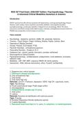 NSG 527 Final Exam&colon; 2026&sol;2027 Edition- Psychopathology&comma; Theories &NewLine;& Advanced Clinical Modalities Questions & Answers 
