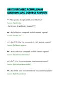 ABSITE UPDATED ACTUAL EXAM&NewLine;QUESTIONS AND CORRECT ANSWERS&NewLine;