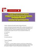 NUR 253 Mental Health Nursing Exam 3 Practice Questions & Answers &lpar;2025&sol;2026&rpar;