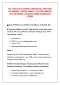 NYC Associate Fraud Investigator Exam 2026 &vert; 150 Practice Questions & Answers &vert; Latest Updated Study Guide