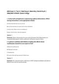 ADN Exam 3 &sol; Test 3 &vert; Med-Surg II&comma; Maternity&comma; Peds & Psych &vert;&NewLine;2026&sol;2027 UPDATE &vert;Galen College&NewLine;