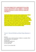 WGU D514 OBJECTIVE ASSESSMENT EXAM 300 &NewLine;ACTUAL QUESTIONS AND CORRECT ANSWERS &NewLine;WITH RATIONALE LATEST UPDATE ALREADY &NewLine;GRADED A&plus;