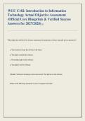 WGU C182 Introduction to Information Technology Objective Assessment Study Guide