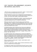 C237- TAXATION &vert; PRE-ASSESSMENT &vert; ACCURATE &NewLine;AND VERIFIED &vert; 2026 UPDATE