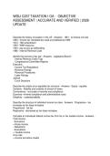 WGU C237 TAXATION I QUESTIONS WITH VERIFIED &NewLine;ANSWERS