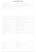 Trauma Exam Questions and Answers &vert; Trauma Module Study Guide & Exam Prep