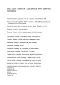 WGU C237 TAXATION QUESTIONS WITH VERIFIED ANSWERS