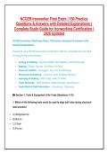 NCCER Ironworker Final Exam 2026 &vert; 150 Practice Questions & Answers with Detailed Explanations &vert; Complete Ironworking Certification Study Guide