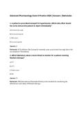 Advanced Pharmacology Exam 9 Practice 2026 &vert;Answers &vert;Rationales&NewLine;
