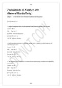 Test Bank for Foundations of Finance 10th Edition by Arthur J&period; Keown&comma; John D&period; Martin&comma; and J&period; William Petty