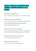 AFAB 110 EXAM FULL QUESTIONS AND&NewLine;CORRECT ANSWERS GRADED A PLUS&NewLine;REVIEW&NewLine;