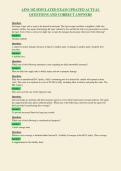 AINS 102 SIMULATED EXAM UPDATED ACTUAL&NewLine;QUESTIONS AND CORRECT ANSWERS&NewLine;