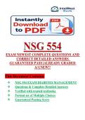 NSG 554 Nurse Practitioners in Primary Care 1 Exams &vert;&vert; Questions & Detailed Answers 