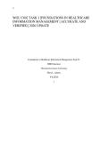 WGU C802 TASK 1 &vert;FOUNDATIONS IN HEALTHCARE INFORMATION MANAGEMENT &vert; ACCURATE AND VERIFIED &vert; 2026 UPDATE