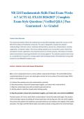 NR 224 Fundamentals Skills Final Exam Weeks 6-7 ACTUAL EXAM 2026&sol;2027 &vert; Complete Exam-Style Questions &vert; Verified Q&A &vert; Pass Guaranteed - A&plus; Graded&NewLine;&NewLine;